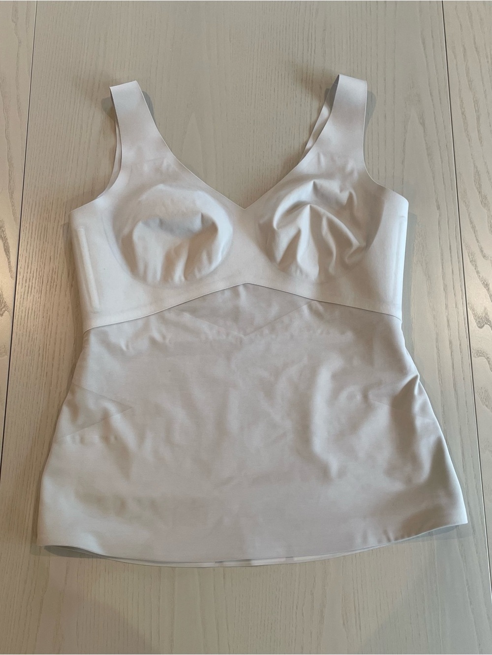 Honeylove Liftwear Tank (White/Grey) - Size Large